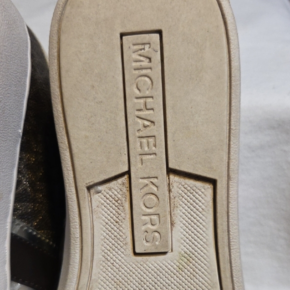 Michael Kors Women's Monogram Black Sneakers - Picture 8 of 8